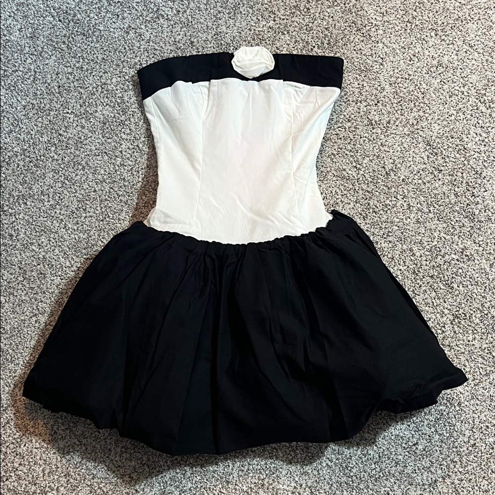 Betsey Johnson Black Tulle Mini Dress